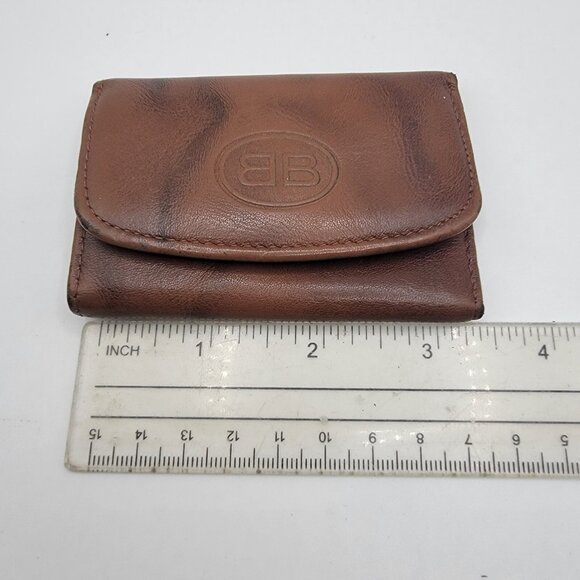 Vintage Buxton Key-Tainer Brown Genuine Leather Key Holder Organizer - Picture 8 of 9